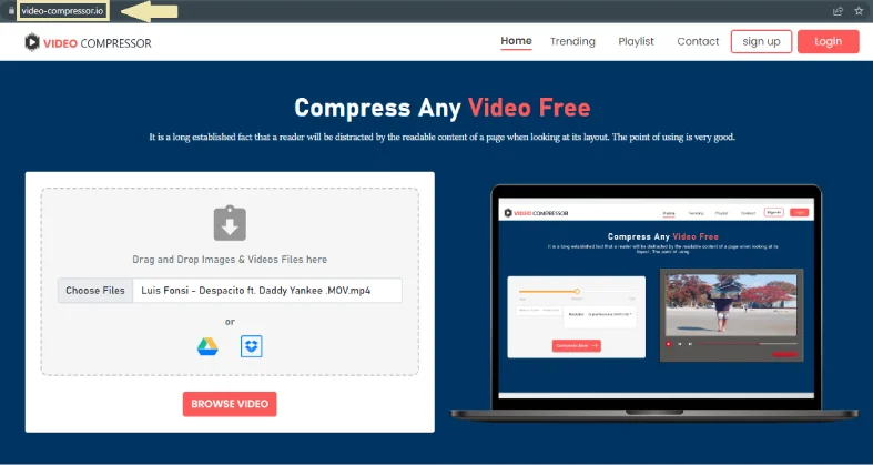 open video compressor online