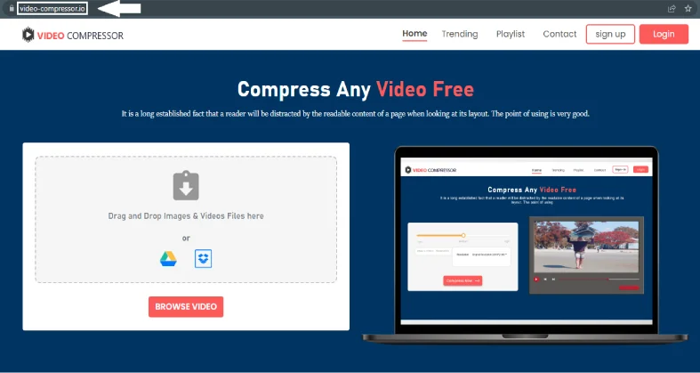 open online video compressor