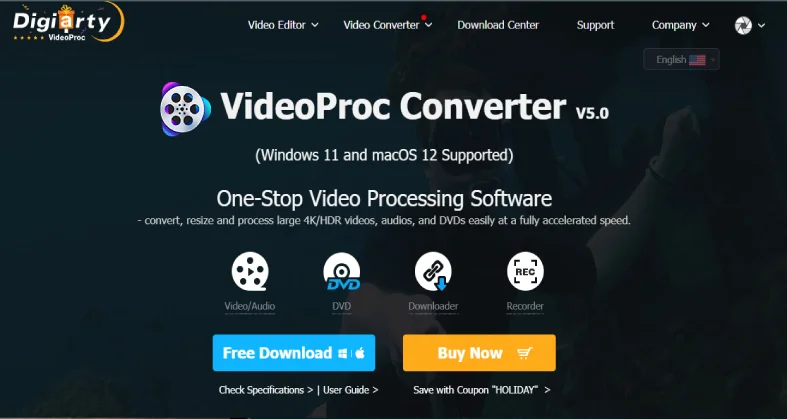 VideoProc - online video compressor