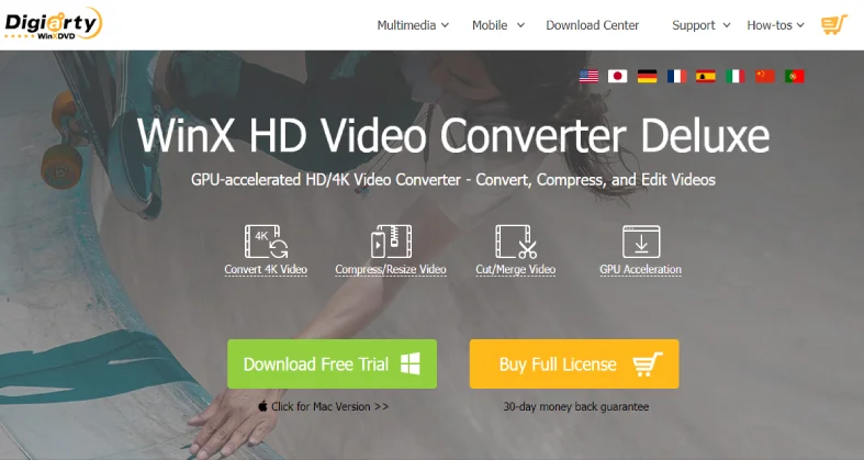 Deluxe WinX HD video converter - best video cmpressor for pc