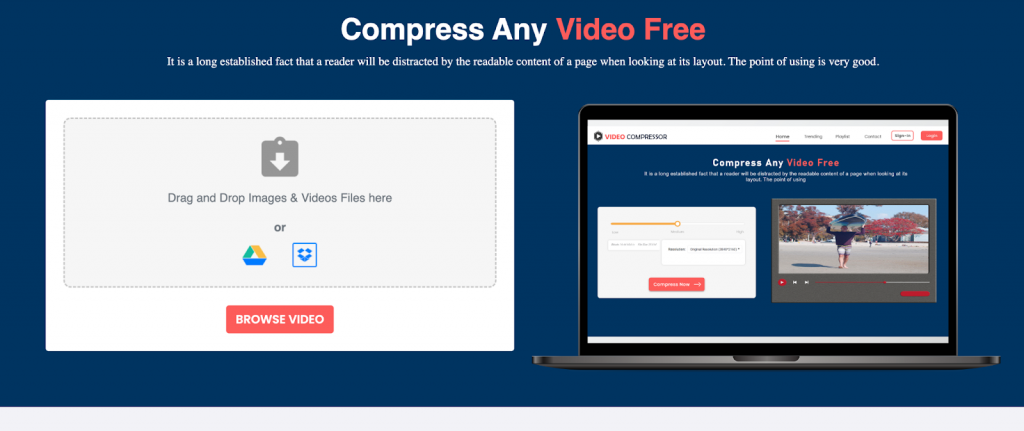 Video compressor - online video reducer